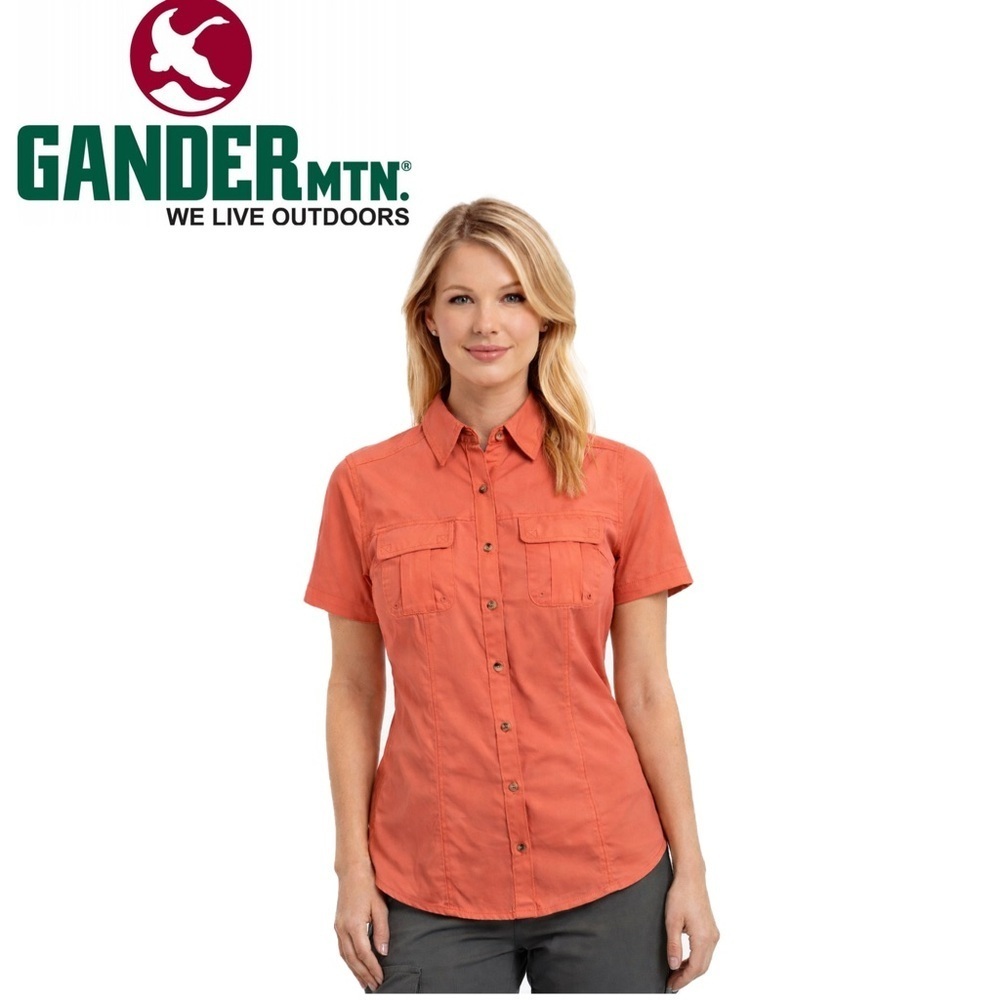 Gander Mountain guide series peach button up